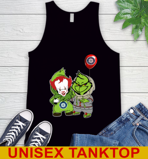 Baby Pennywise Grinch Christmas MLB Baseball Seattle Mariners Tank Top 2