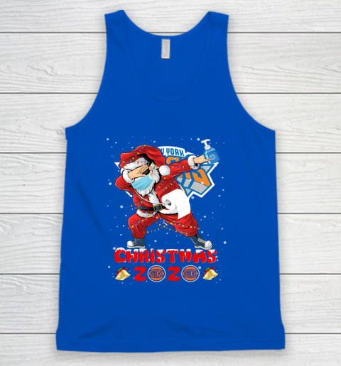 New York Knicks Funny Santa Claus Dabbing Christmas 2020 NBA Tank Top 4
