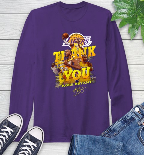 Great Thank you Kobe Bryant Los Angeles Lakers signature shirt 58
