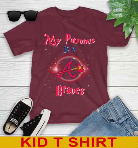 MLB Baseball Harry Potter My Patronus Is A Atlanta Braves Youth T-Shirt