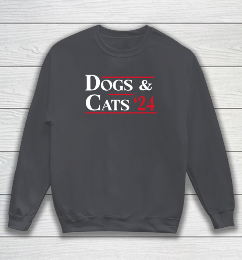 Dogs and Cats 2024 They're Eating The Dogs Sweatshirt 3