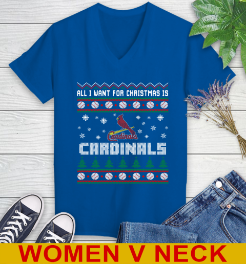 MLB All I Want For Christmas Is St.Louis Cardinals Baseball Sports 81