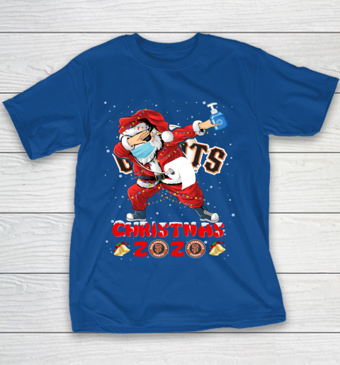 San Francisco Giants Funny Santa Claus Dabbing Christmas 2020 MLB Youth T-Shirt 6