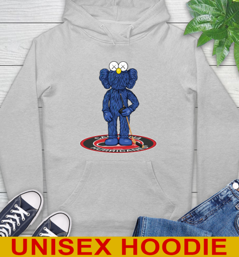 NHL Hockey Carolina Hurricanes Kaws Bff Blue Figure Shirt Hoodie 6