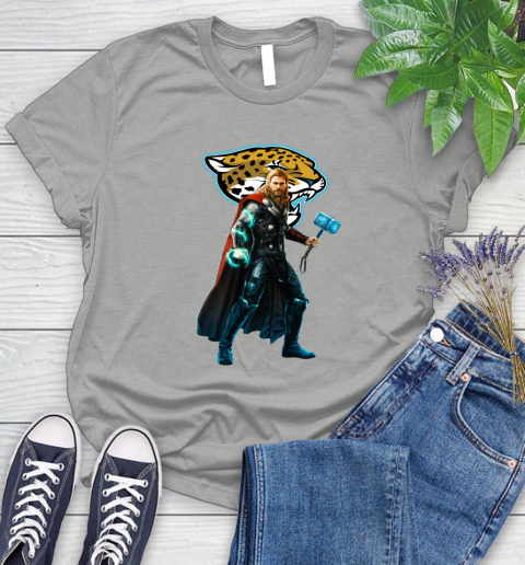 NFL Thor Avengers Endgame Football Jacksonville Jaguars Women's T-Shirt 10