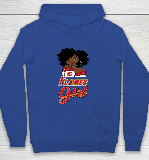 Calgary Flames Girl NHL Youth Hoodie 8
