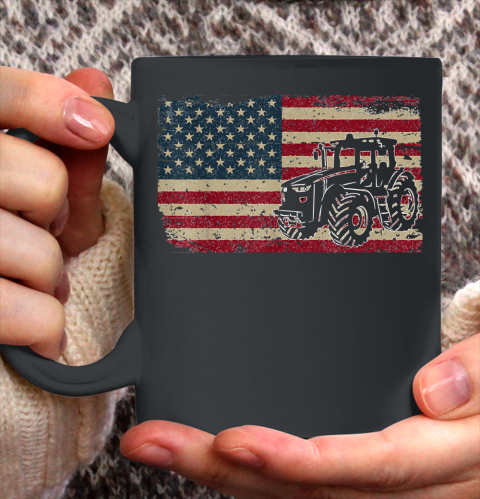 4th Of July Farm Tractors USA Flag Patriotic Ceramic Mug 11oz