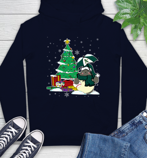 Oakland Athletics MLB Baseball Cute Tonari No Totoro Christmas Sports Hoodie 3