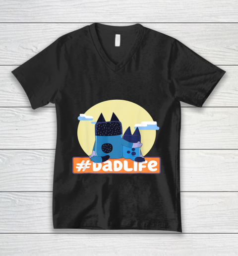 Fathers Blueys Dad Love #Dadlife Anime V-Neck T-Shirt