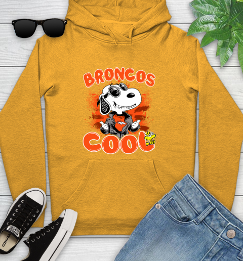 NFL Football Denver Broncos Cool Snoopy Shirt Youth Hoodie 2