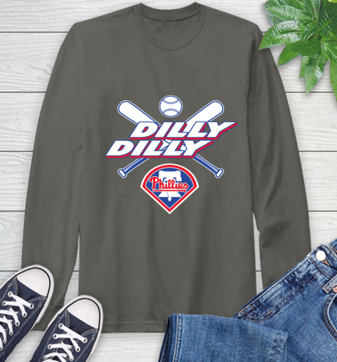 MLB Philadelphia Phillies Dilly Dilly Baseball Sports Long Sleeve T-Shirt 8