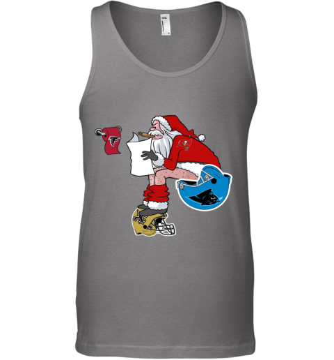uxsn santa claus tampa bay buccaneers shit on other teams christmas unisex tank 17 front graphite heather