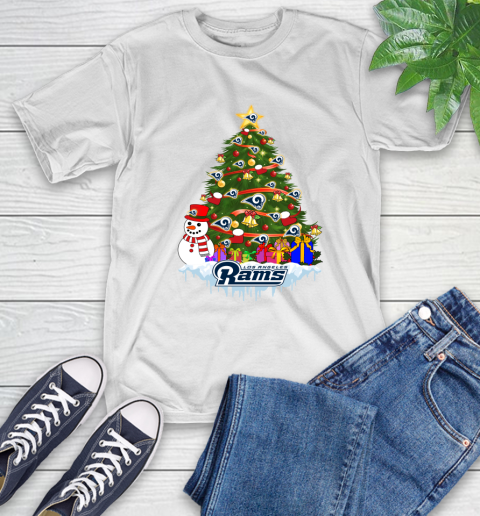 Los Angeles Rams Merry Christmas NFL Football Sports T-Shirt