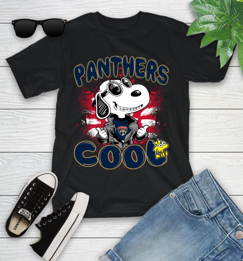 NHL Hockey Florida Panthers Cool Snoopy Shirt Youth T-Shirt
