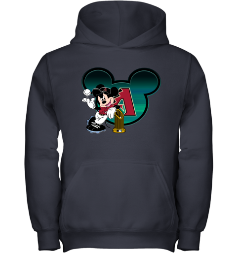 MLB Arizona Diamondbacks The Commissioner's Trophy Mickey Mouse Disney Baseball T Shirt 6sAuzOOToD4 youth hoodie 43 95 151514 front navy