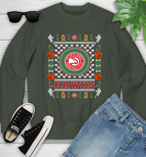 Atlanta Hawks Merry Christmas NBA Basketball Loyal Fan Ugly Shirt 123