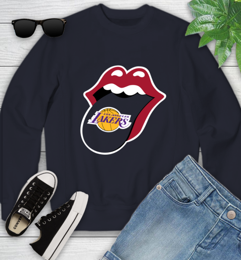 Los Angeles Lakers NBA Basketball Lips I Root For My Team Adoring Fan 117