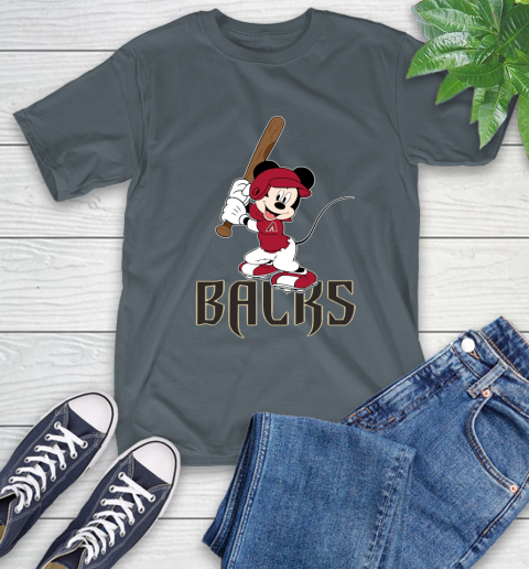 MLB Baseball Arizona Diamondbacks Cheerful Mickey Mouse Shirt T-Shirt 7