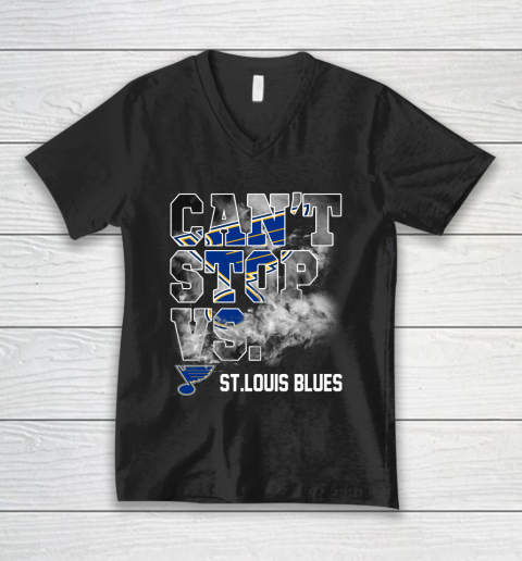 NHL St.Louis Blues Hockey Can't Stop Vs V-Neck T-Shirt