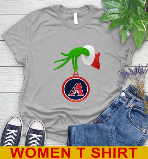 Arizona Diamondbacks Grinch Merry Christmas MLB Baseball Women's T-Shirt 5