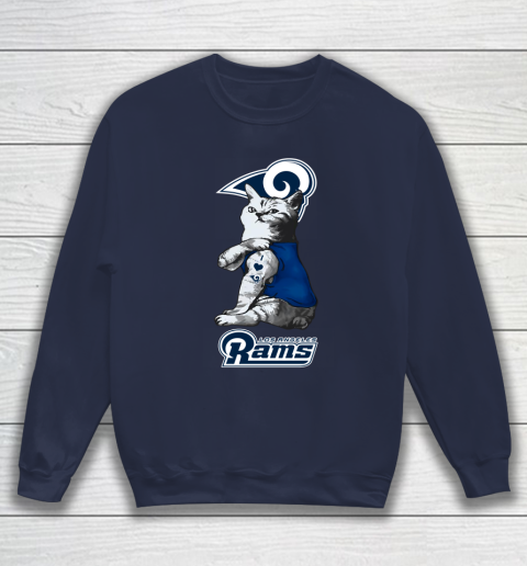 NFL Football My Cat Loves Los Angeles Rams Sweatshirt 2