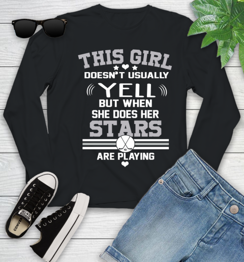 Dallas Stars NHL Hockey I Yell When My Team Is Playing Youth Long Sleeve
