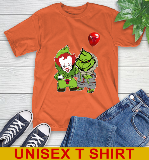 Chicago Bulls Baby Pennywise Grinch Christmas NBA Basketball T-Shirt 5