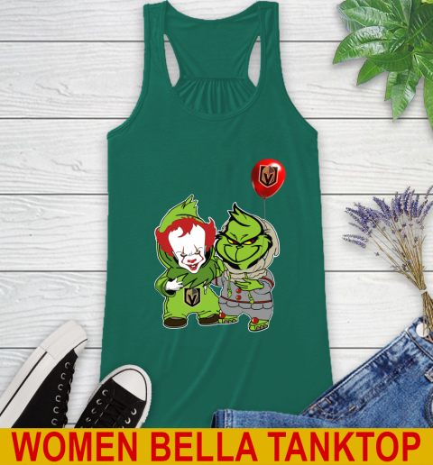 Vegas Golden Knights Baby Pennywise Grinch Christmas NHL Hockey Racerback Tank 7