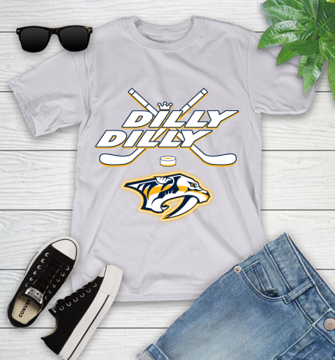 NHL Nashville Predators Dilly Dilly Hockey Sports Youth T-Shirt 4