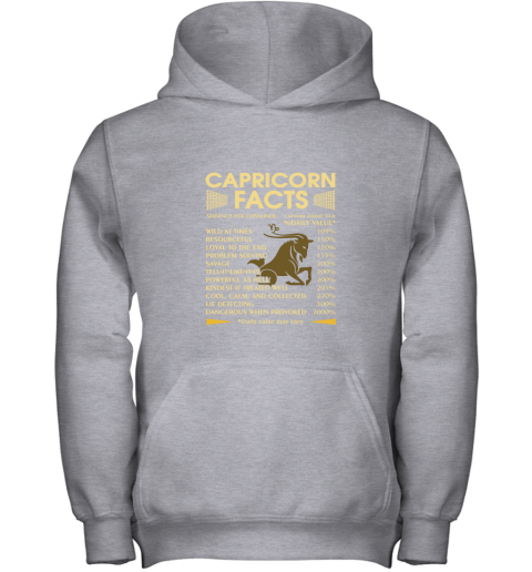 Capricorn Facts Awesome Zodiac Sign Daily Value Youth Hoodie