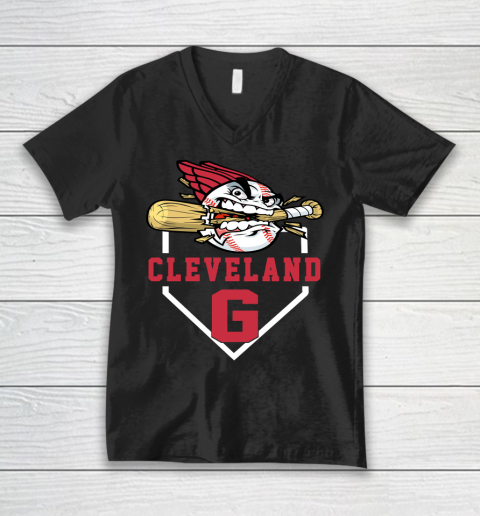 Cleveland Guardians shirt New Team Baseball fan Angey Ball V-Neck T-Shirt