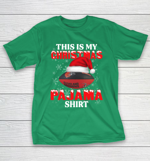 Cleveland Browns This Is My Christmas Pajama Shirt NFL T-Shirt 5