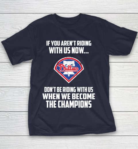 MLB Philadelphia Phillies Baseball We Become The Champions Youth T-Shirt 2