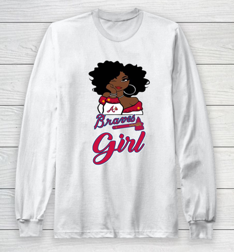 Atlanta Braves Girl MLB Long Sleeve T-Shirt 2