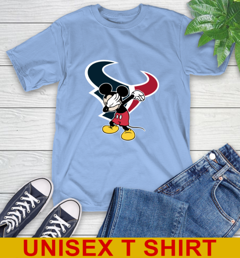Houston Texans NFL Football Dabbing Mickey Disney Sports T-Shirt 11