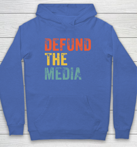Defund The Media Retro Vintage Hoodie 9