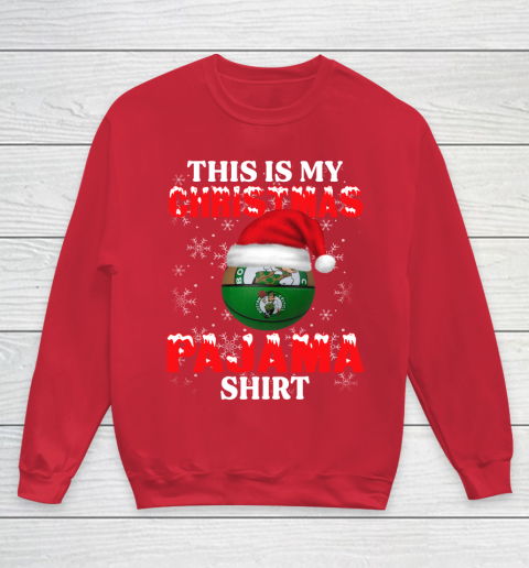 Boston Celtics This Is My Christmas Pajama Shirt NBA Youth Sweatshirt 7