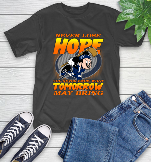 Tampa Bay Lightning NHL Hockey ootball Mickey Disney Never Lose Hope T-Shirt