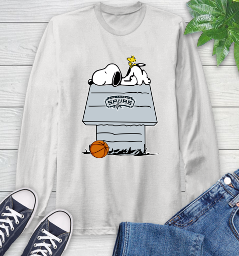 San Antonio Spurs NBA Basketball Snoopy Woodstock The Peanuts Movie Long Sleeve T-Shirt