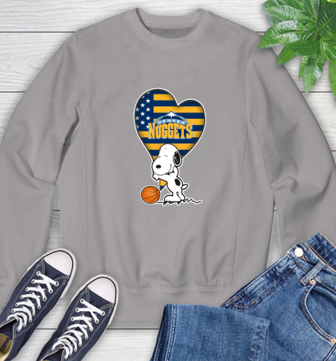 Denver Nuggets NBA Basketball The Peanuts Movie Adorable Snoopy Sweatshirt 5