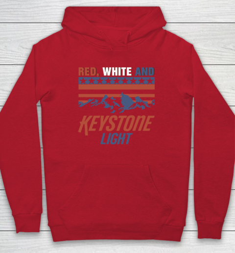Red White And Keystone Light 4th Of July Hoodie 6