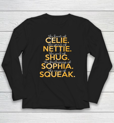 The Color Purple Movie Film Celie Nettie Shug Sophia Squeak Long Sleeve T-Shirt