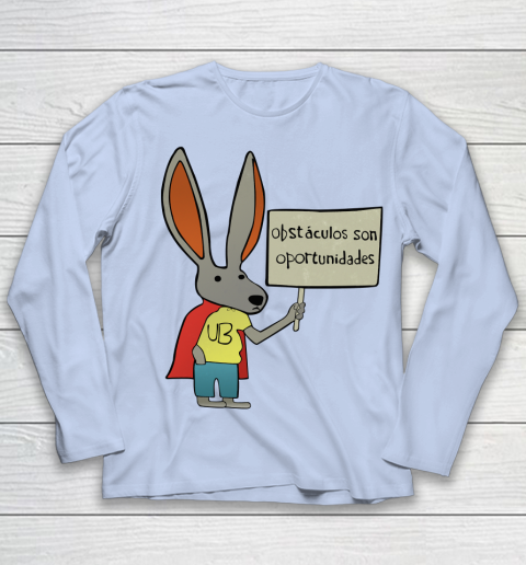 Rick Flag Shirt  Ultra Bunny with a Sign Youth Long Sleeve 5