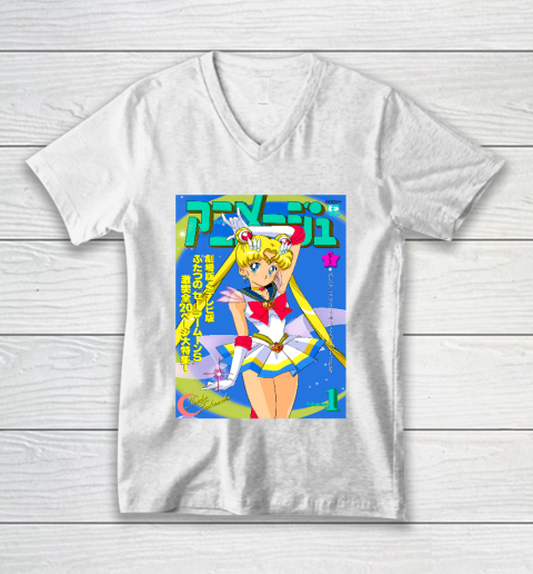 Super Sailor Moon · Magazine · Animage V-Neck T-Shirt