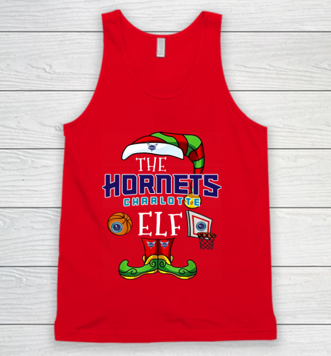 Charlotte Hornets Christmas ELF Funny NBA Tank Top 5