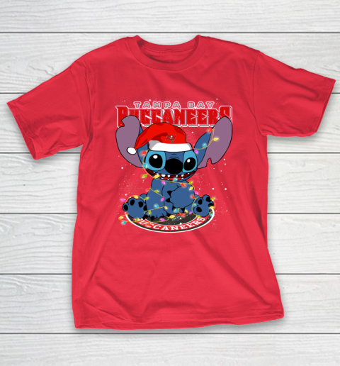 Tampa Bay Buccaneers NFL Football noel stitch Christmas T-Shirt 7