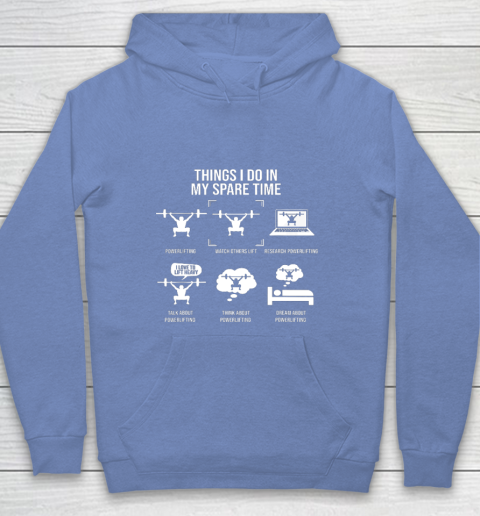 Things I Do In My Spare Time Powerlifting Powerlifter Youth Hoodie 8