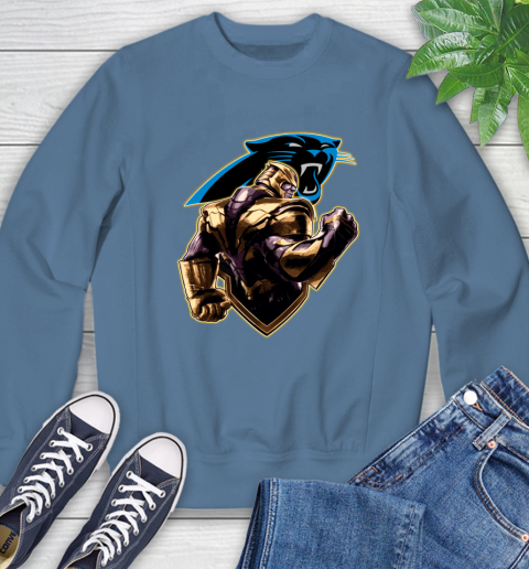 NFL Thanos Avengers Endgame Football Sports Carolina Panthers Sweatshirt 7