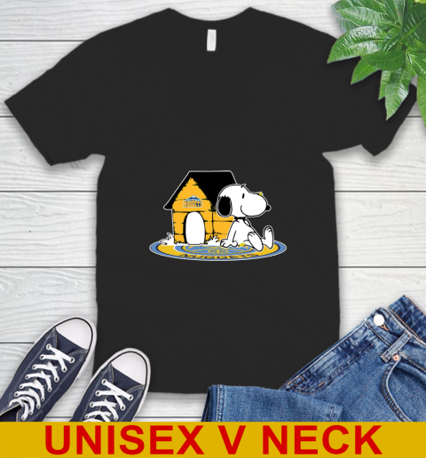 NBA Basketball Denver Nuggets Snoopy The Peanuts Movie Shirt V-Neck T-Shirt 2