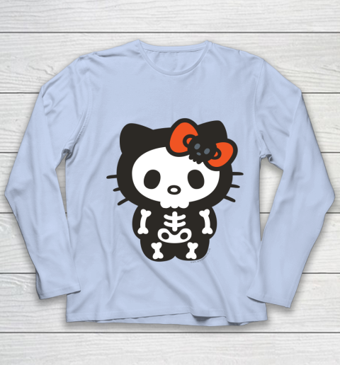 Hello Kitty Skeleton Halloween Youth Long Sleeve 5
